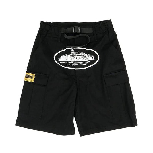 Corteiz Cargo Shorts 'Black'