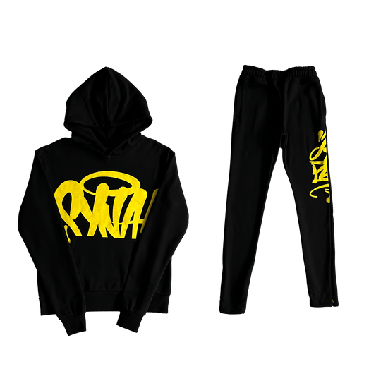 Conjunto SYNA WORLD Hood Black/Yellow