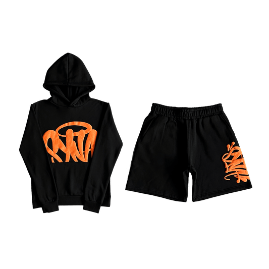 Conjunto Syna World Hood Black/Orange