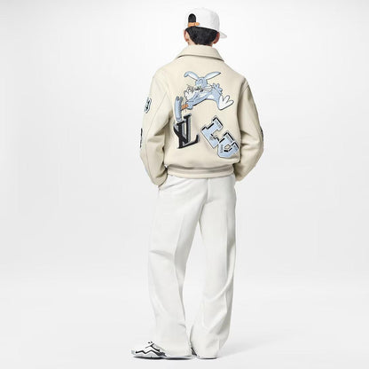 Louis Vuitton Multi-Patches Mixed Leather Varsity Blouson